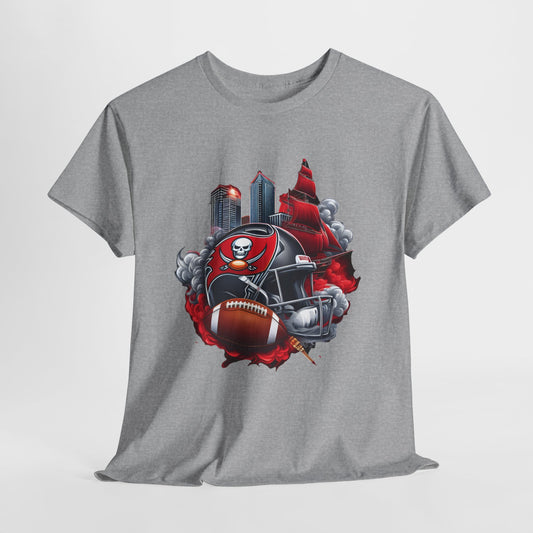 Sports Chiefs Football Helmet #32 Unisex Heavy Cotton Tee