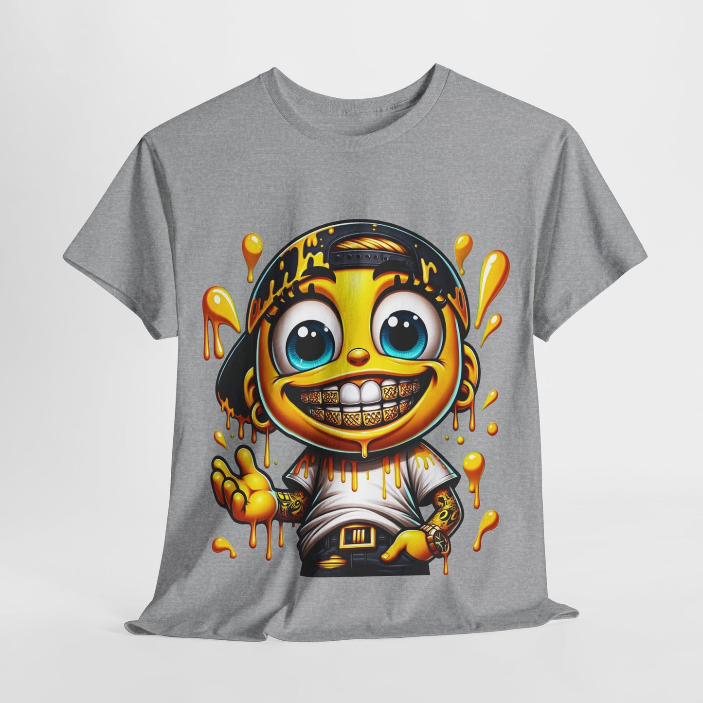 Drip Emoji Unisex Heavy Cotton Tee - 312tshirts 2