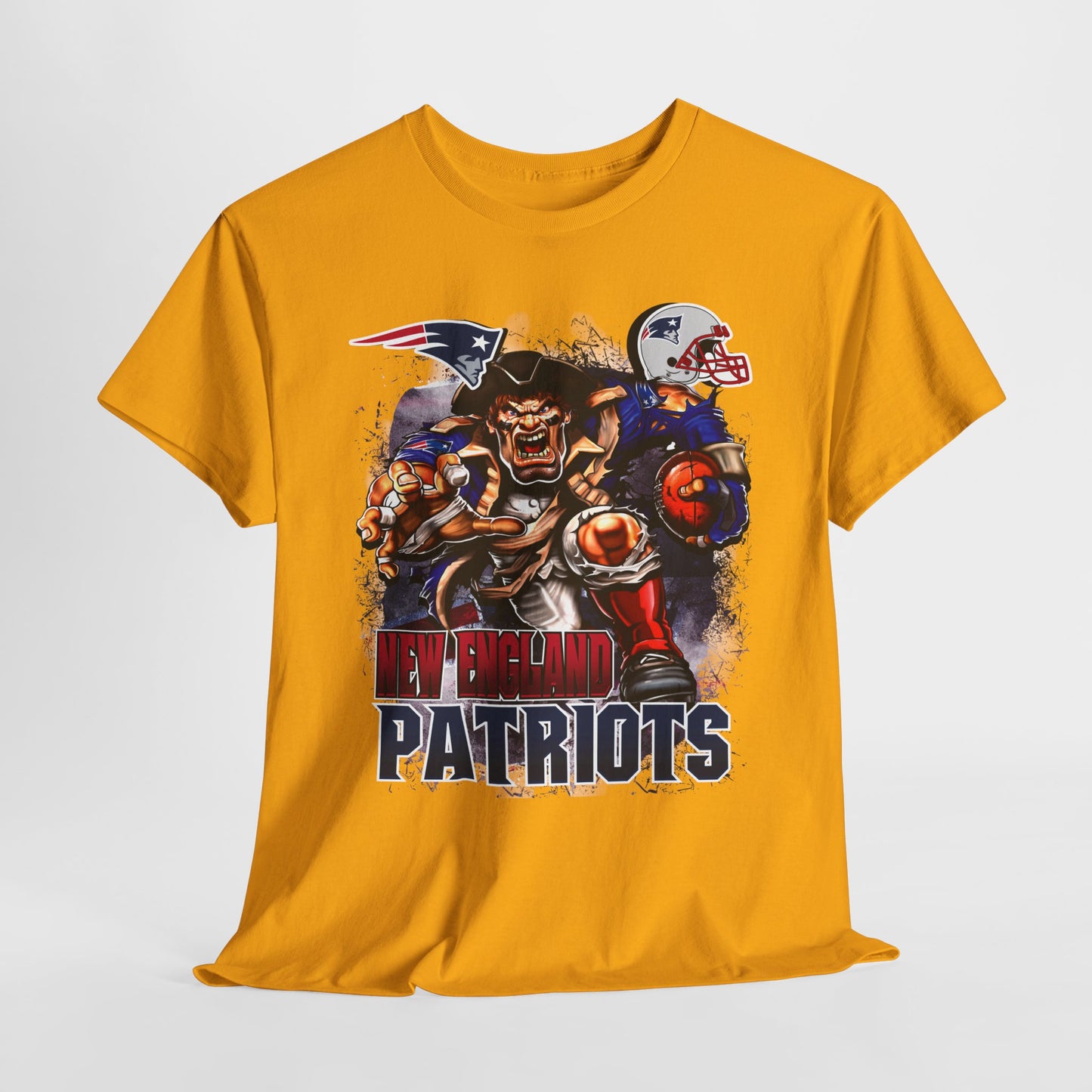 Sports Mascot New England Patriots Unisex Heavy Tee