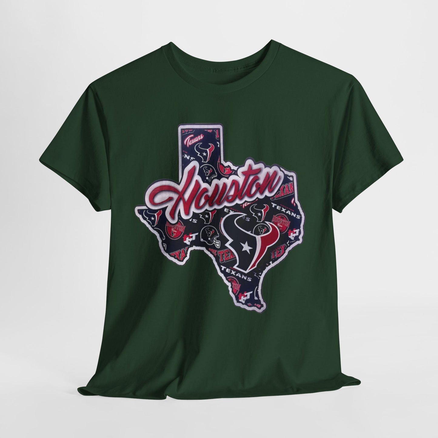 Sports Houston Texans State Logo #1 Unisex Heavy Cotton Tee - 312tshirts 2
