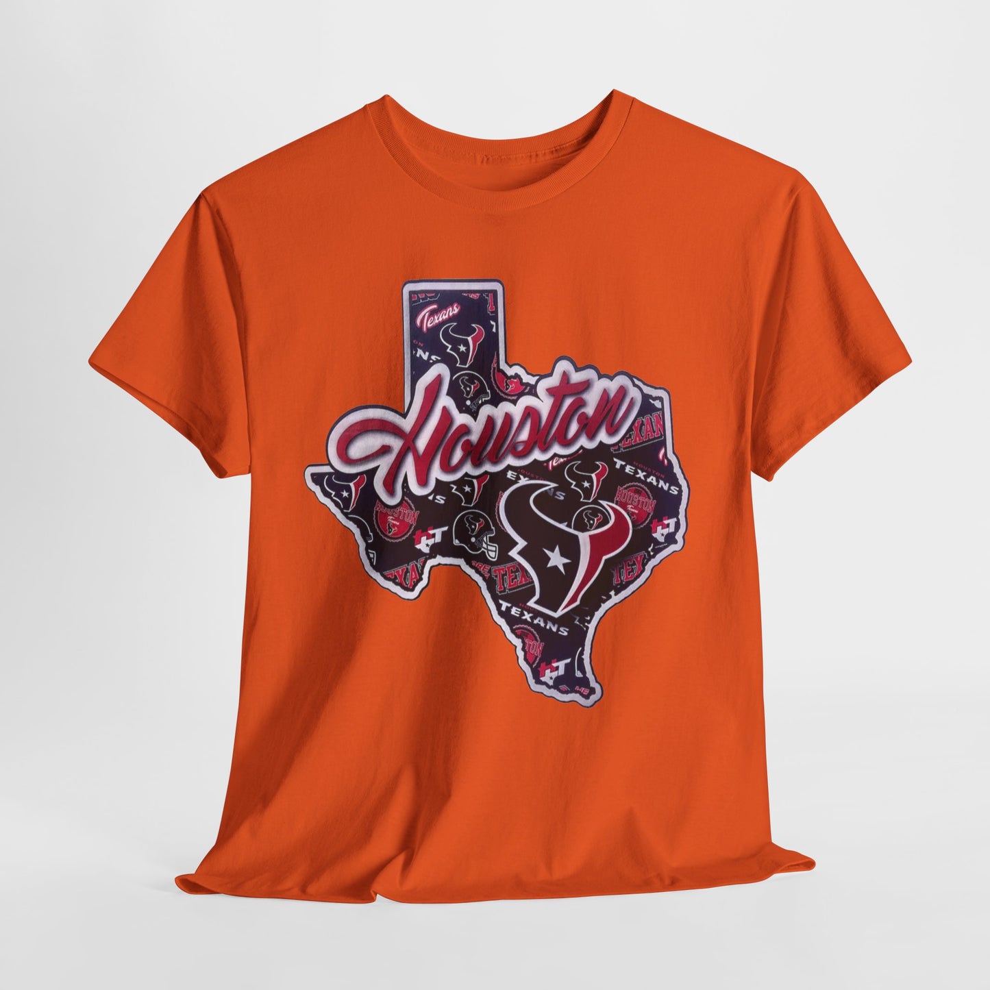 Sports Houston Texans State Logo #1 Unisex Heavy Cotton Tee - 312tshirts 2