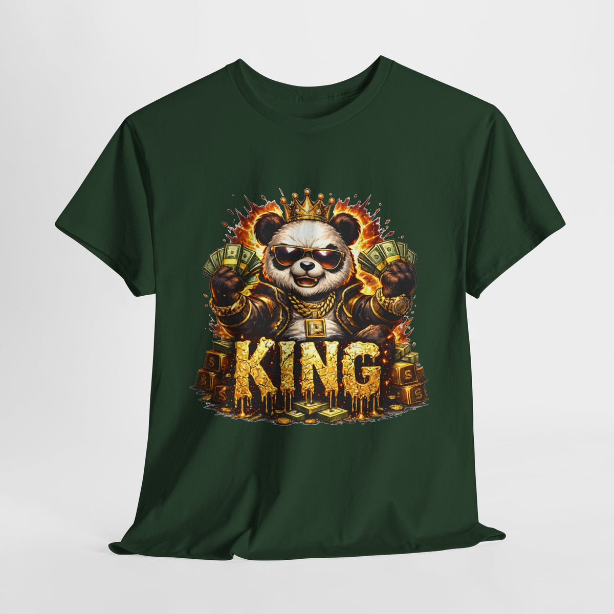 King Panda T-Shirt – Graphic Royalty Panda Tee - 312tshirts 2