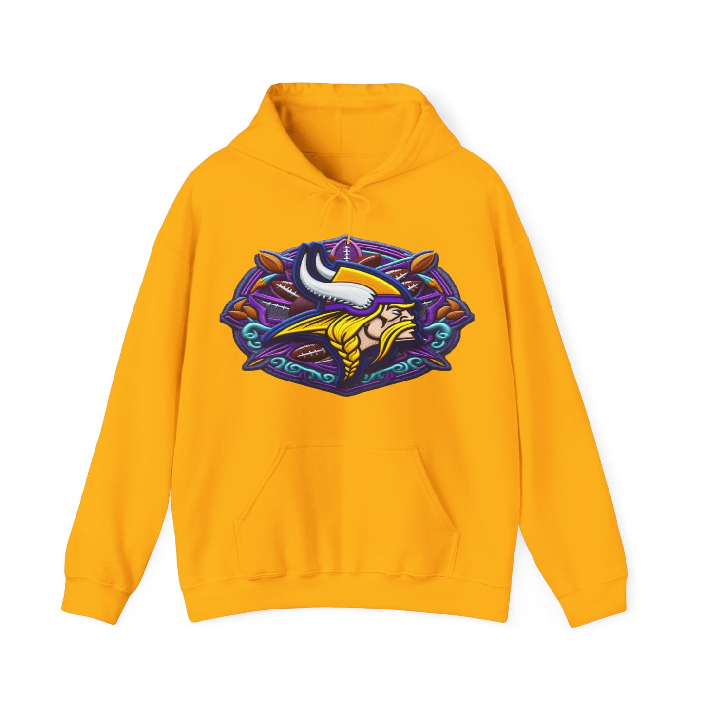 Sports Vikings Football Logo #1 Unisex Heavy Sweatshirt Hoodie