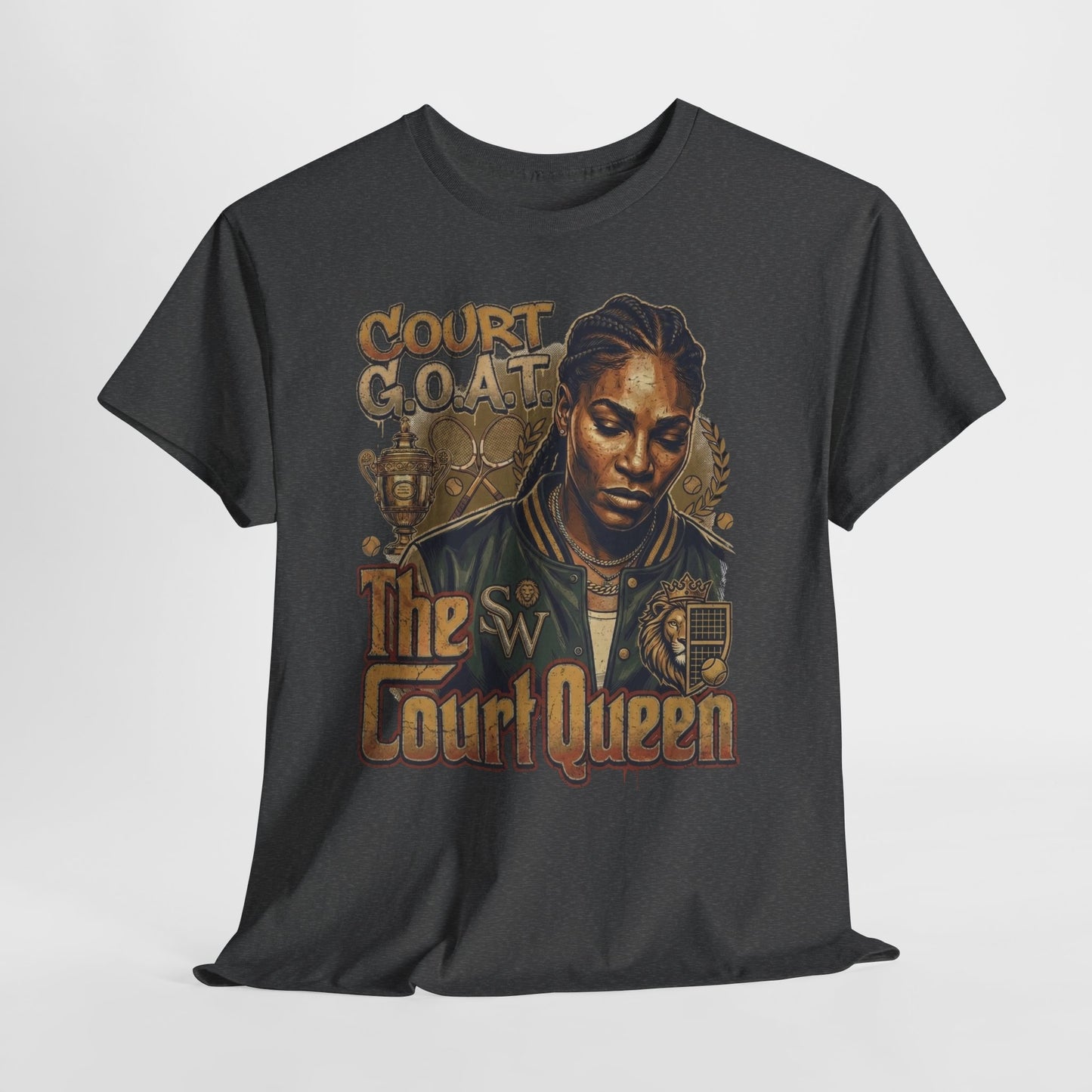 The Court Queen "G.O.A.T." #1 Unisex Heavy Cotton Tee - 312tshirts 2
