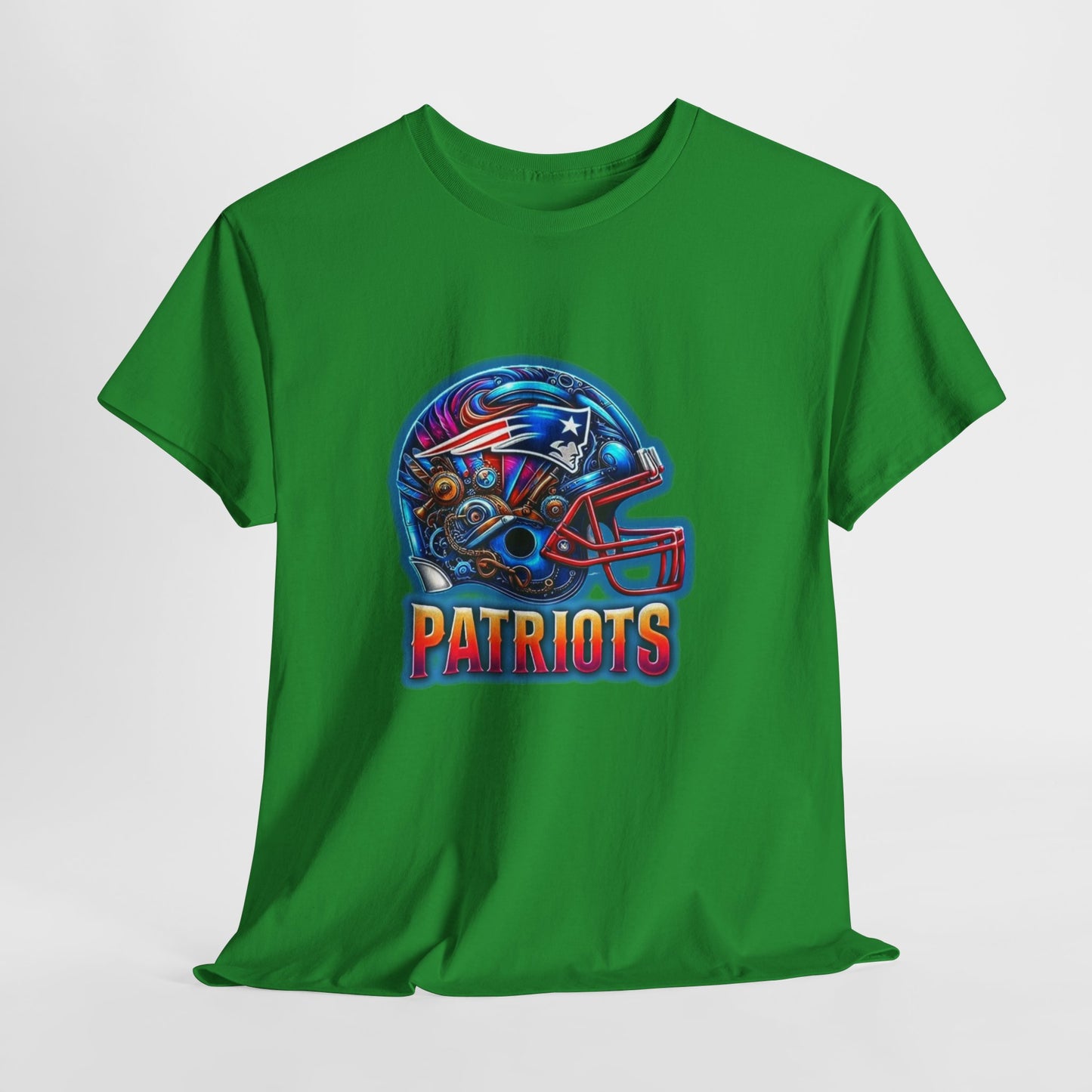 Sports Patriots Football Helmet #2 Unisex Heavy Cotton Tee