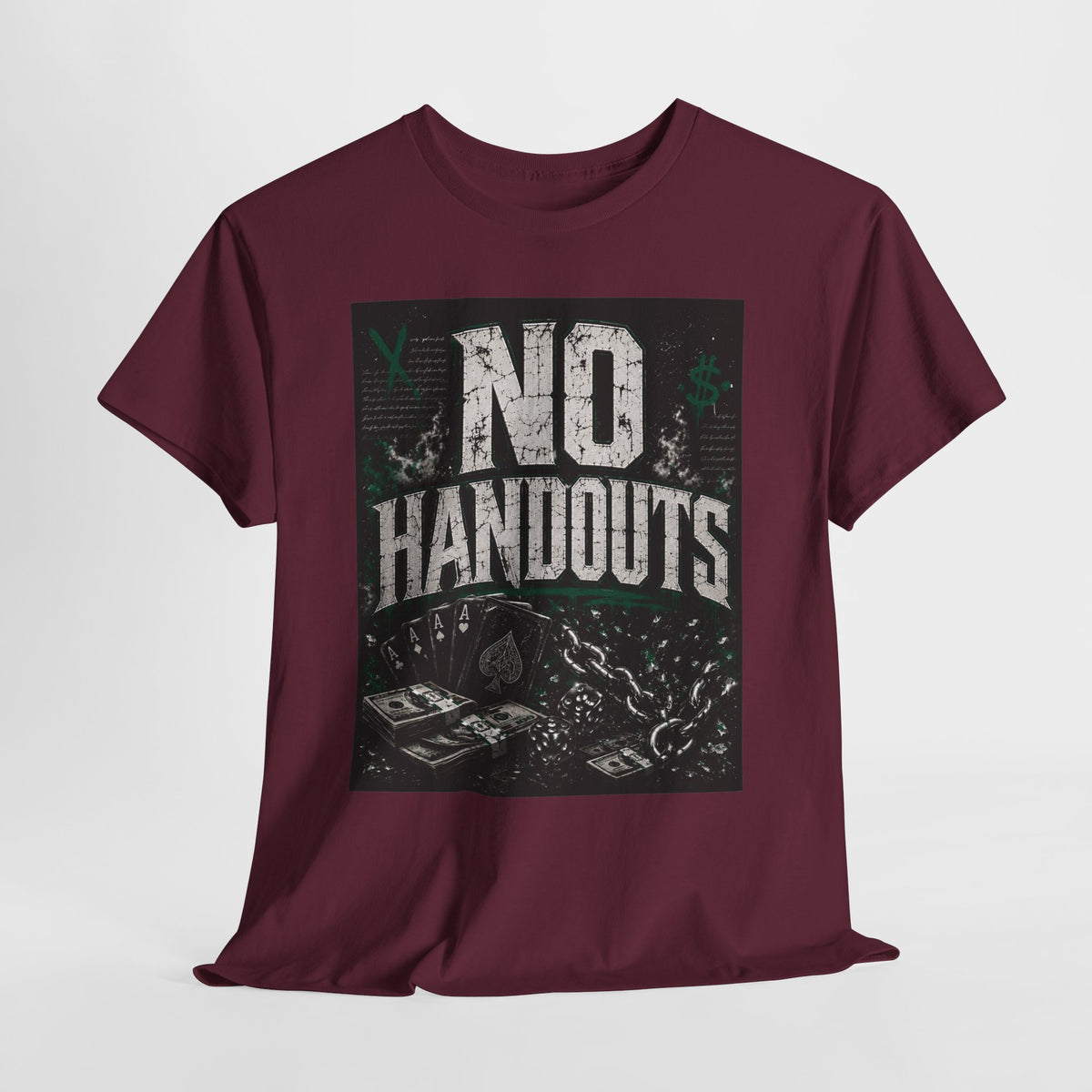 No Handouts #1 Unisex Heavy Cotton Tee