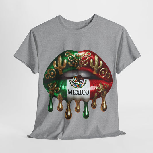 Mexican Heritage Colored Lips #1 Unisex Heavy Cotton Tee - 312tshirts 2