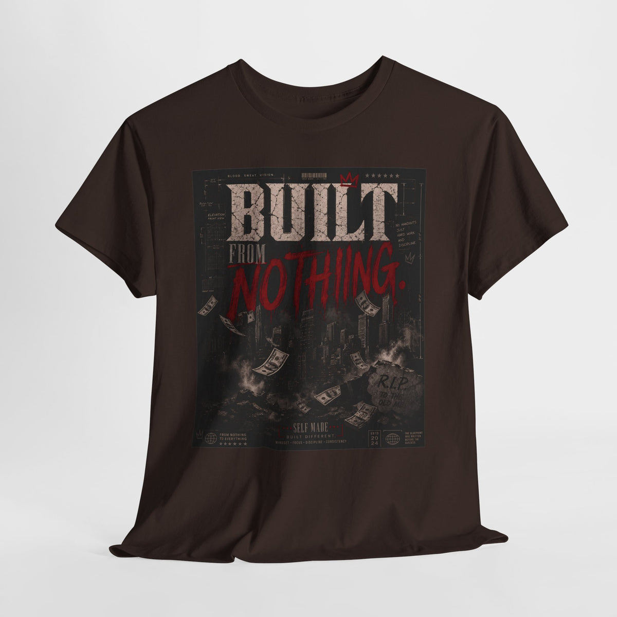 Built From Nothing #1 Unisex Heavy Cotton Tee