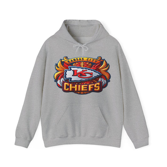 Sports Chiefs Football Logo #1 Unisex Heavy Sweatshirt Hoodie