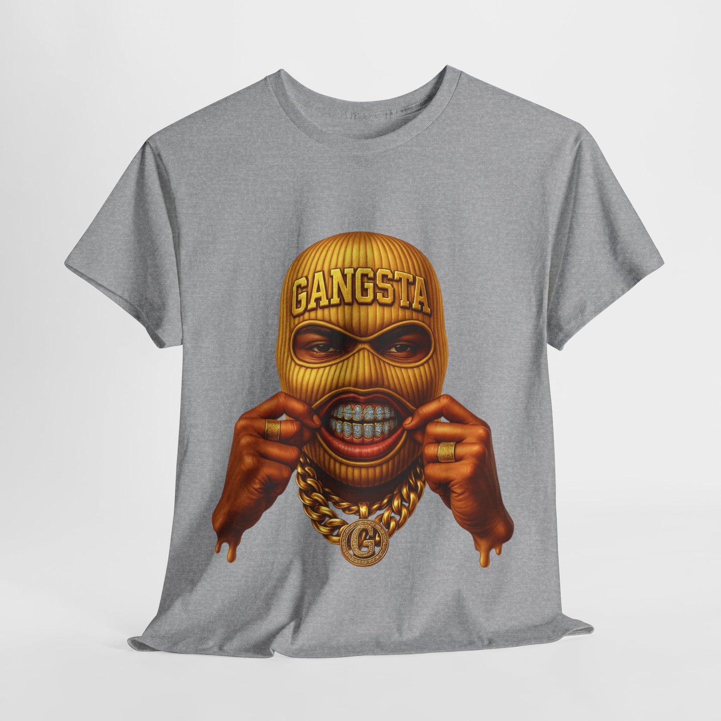 Yellow Ski Mask Unisex Heavy Cotton Tee