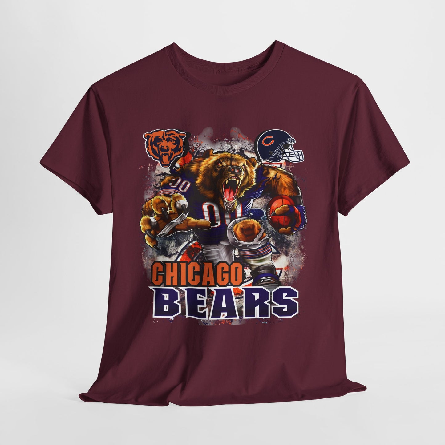 Sports Mascot Chicago Bears Unisex Heavy Cotton Tee - 312tshirts 2