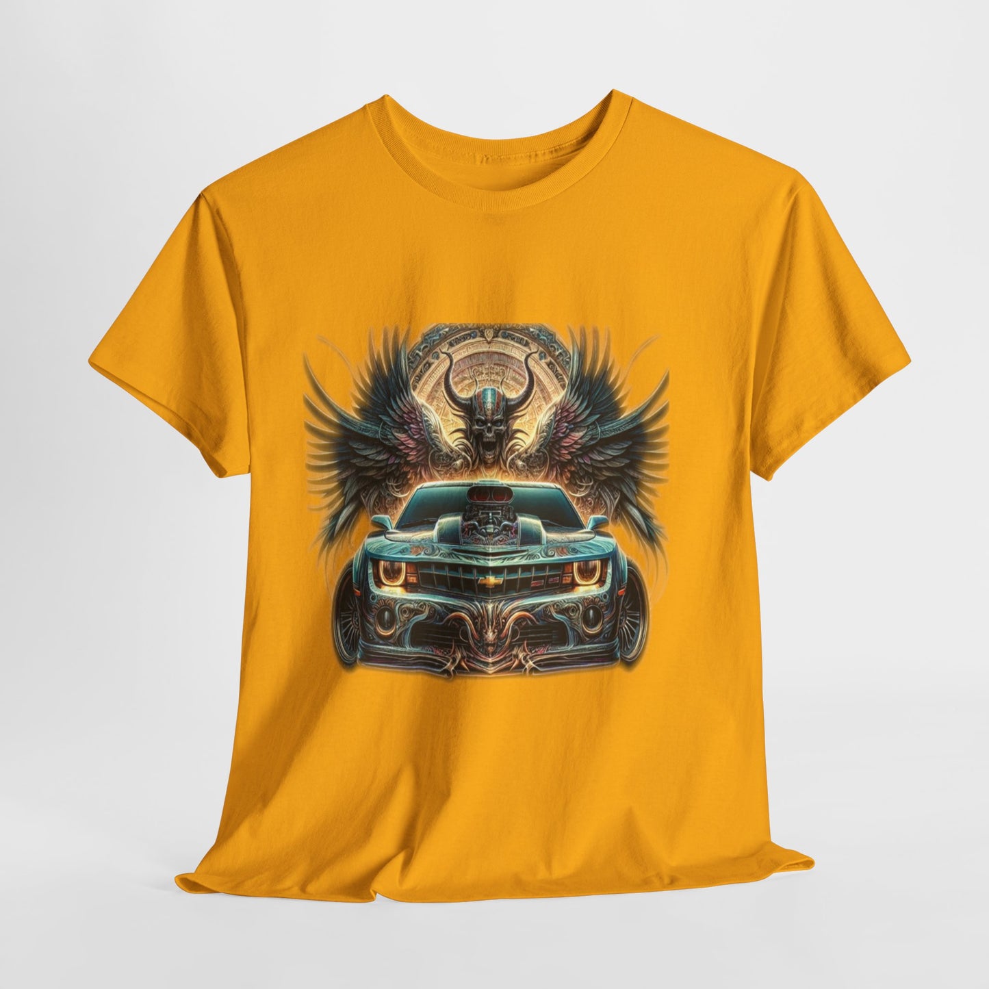 Car & Wings Graphic Unisex Heavy Cotton Tee
