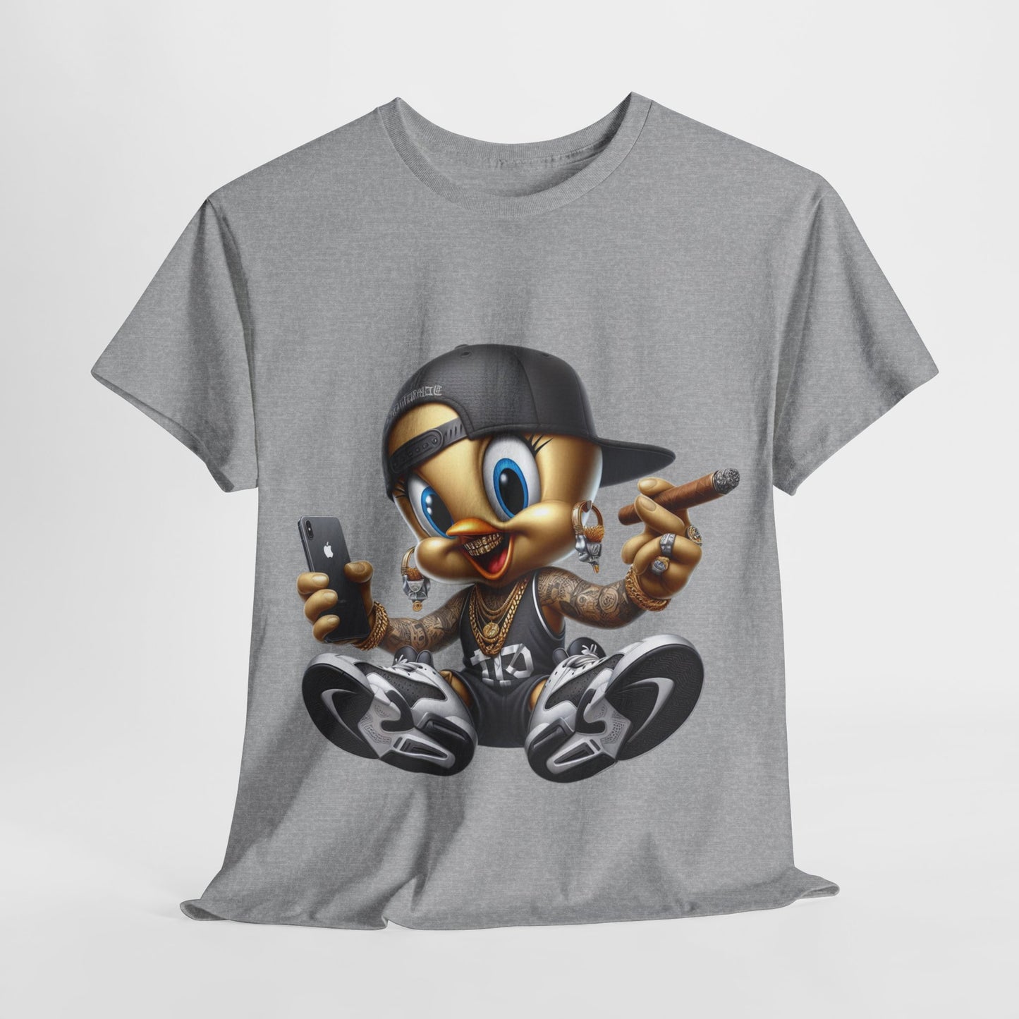 Gangsta Yellow Bird #1 Unisex Heavy Cotton Tee
