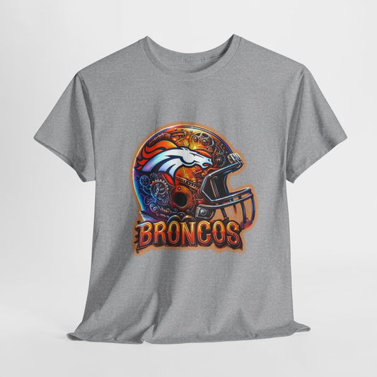 Sports Broncos Football Helmet #2 Unisex Heavy Cotton Tee