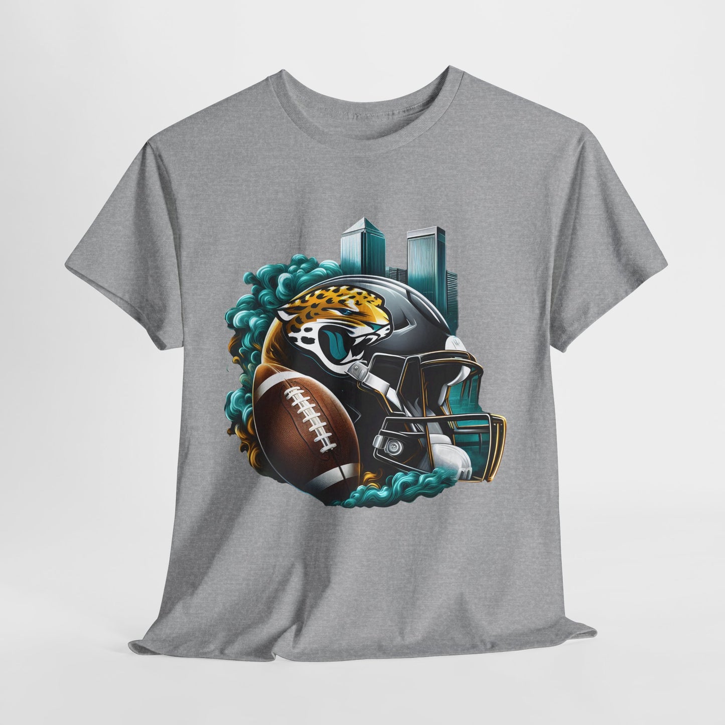 Sports Jaguars Football Helmet #1 Unisex Heavy Cotton Tee