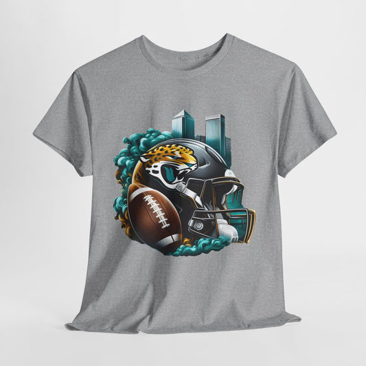 Sports Jaguars Football Helmet #1 Unisex Heavy Cotton Tee