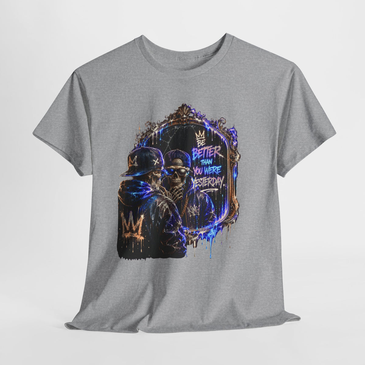 Mirror Skelton Man #1 Unisex Heavy Cotton Tee