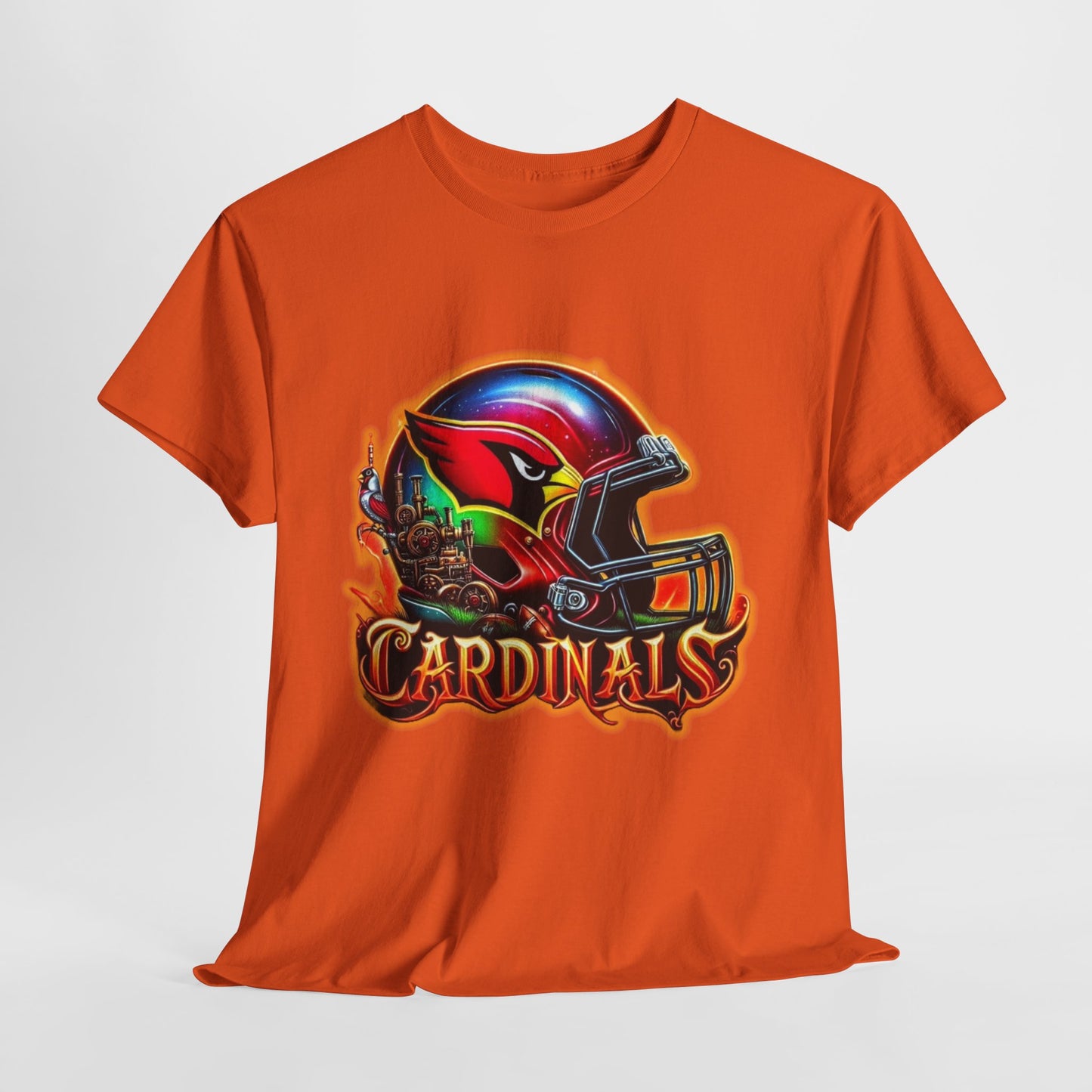 Sports Cardinals Football Helmet #2 Unisex Heavy Cotton Tee