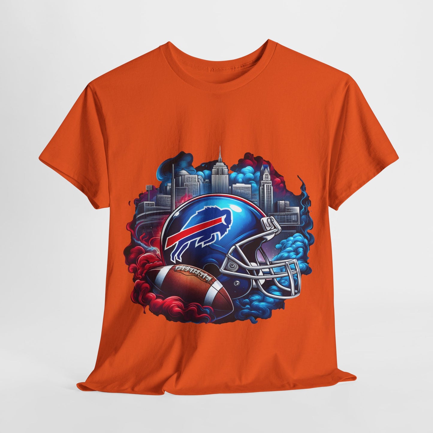 Sports Bills Football Helmet #19 Unisex Heavy Cotton Tee
