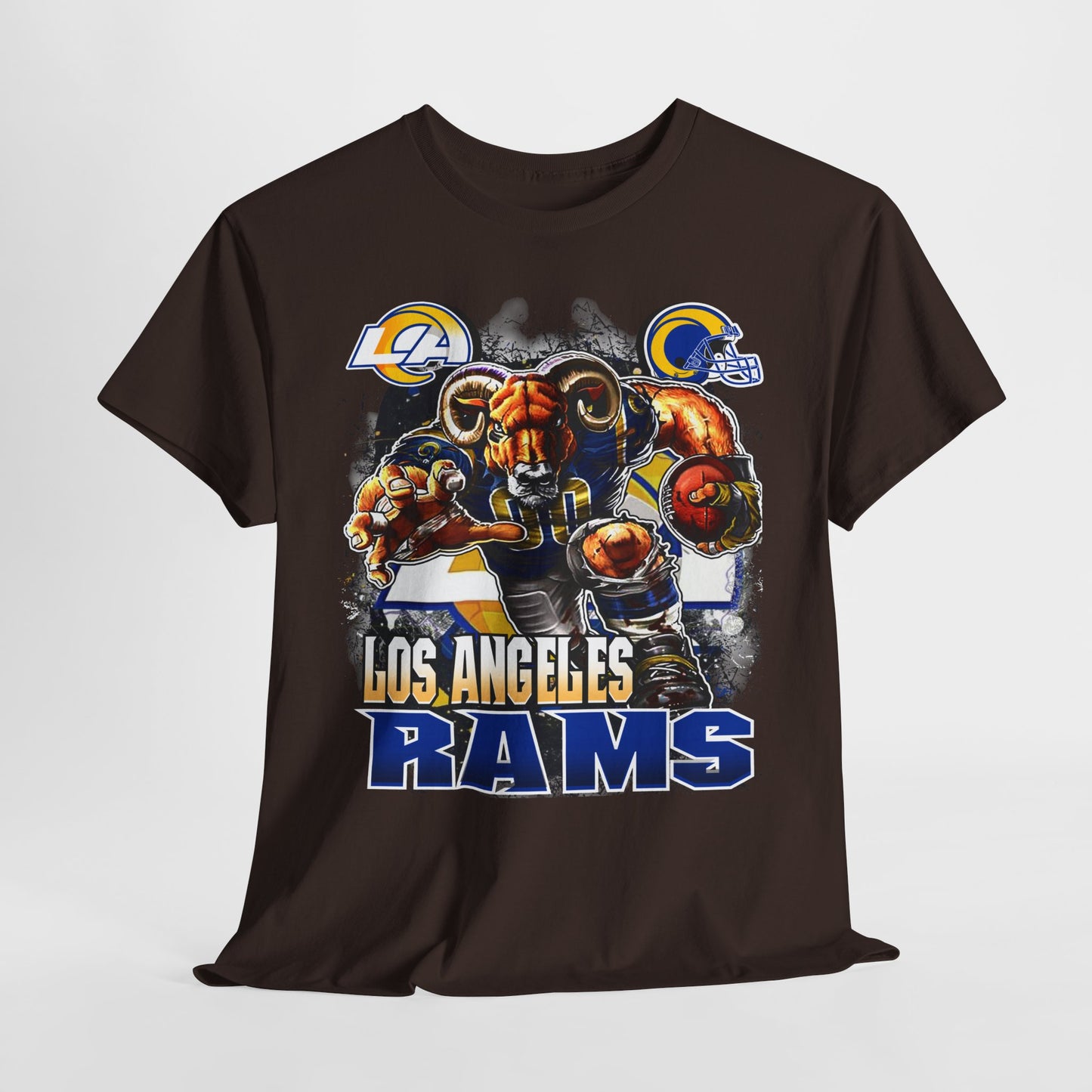 Sports Mascot Los Angeles Rams Unisex Heavy Cotton Tee - 312tshirts 2
