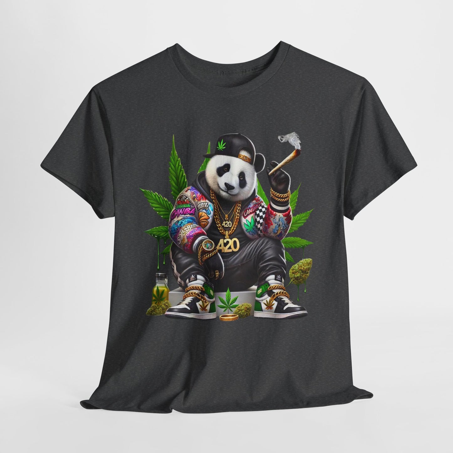 420 Panda #1 Heavy Cotton Tee - 312tshirts 2