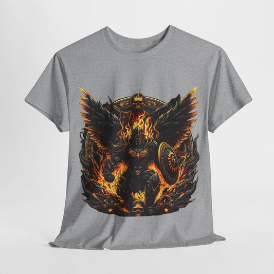 Armor Warrior Wings & Shield Unisex Heavy Cotton Tee - 312tshirts 2