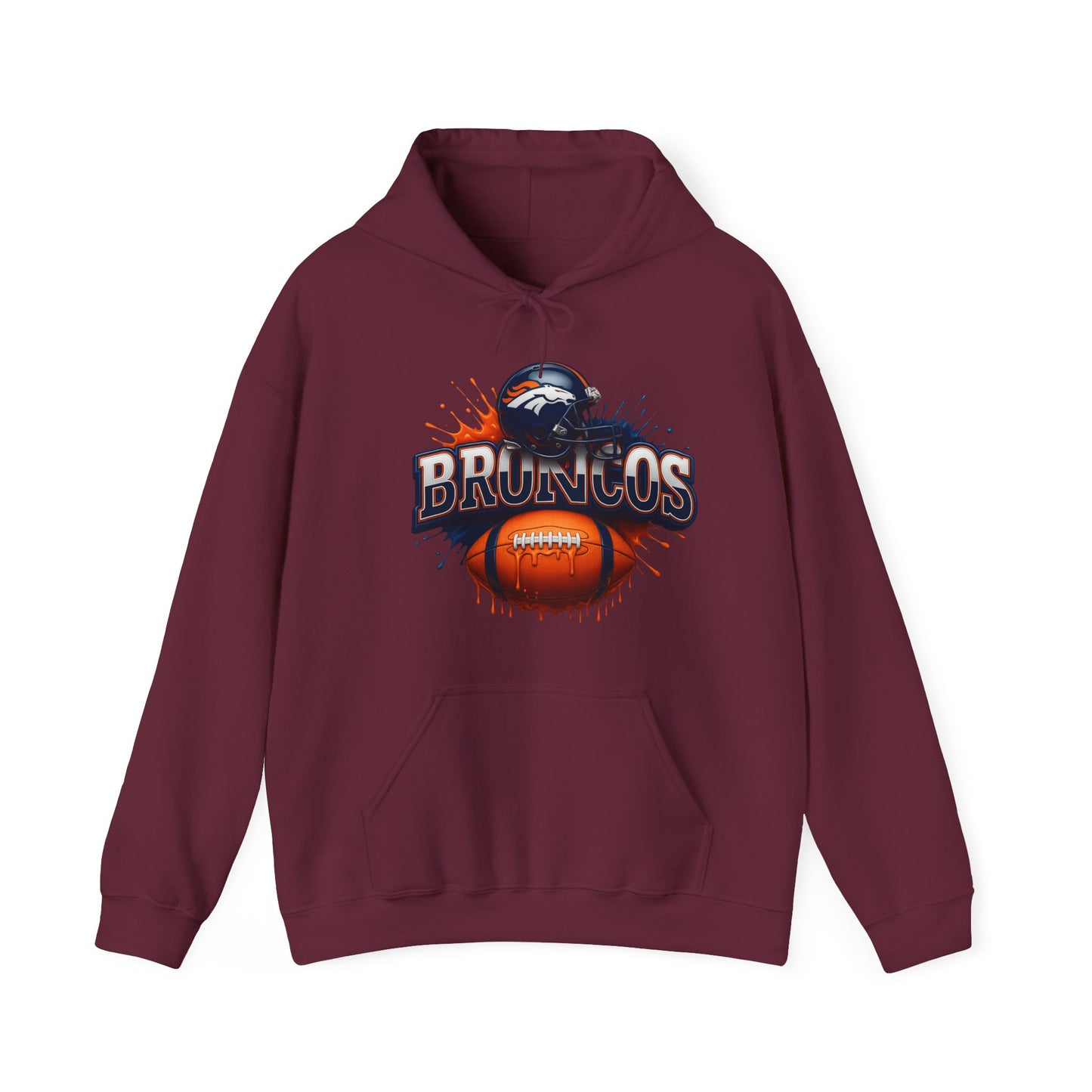 Sports Broncos Football Logo #2 Unisex Heavy Sweatshirt Hoodie
