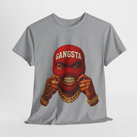 Red Ski Mask Unisex Heavy Cotton Tee