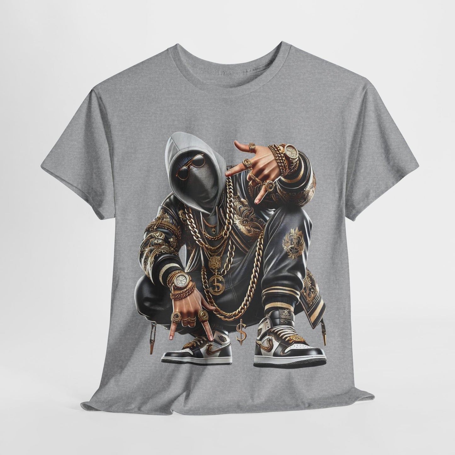 Hip-Hop Street Dude Unisex Heavy Cotton Tee - 312tshirts 2