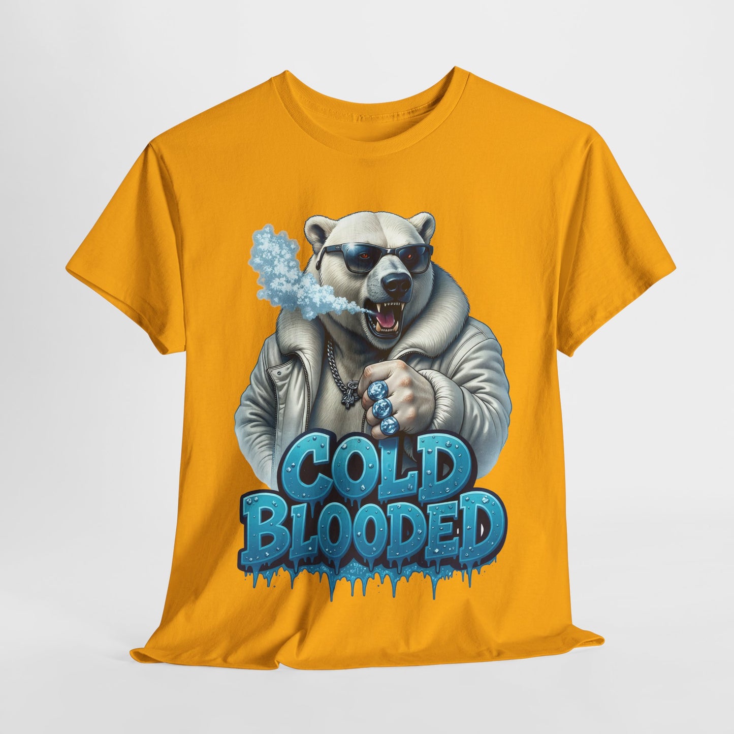 Cold Blooded Polar Bear #1 Unisex Heavy Cotton Tee