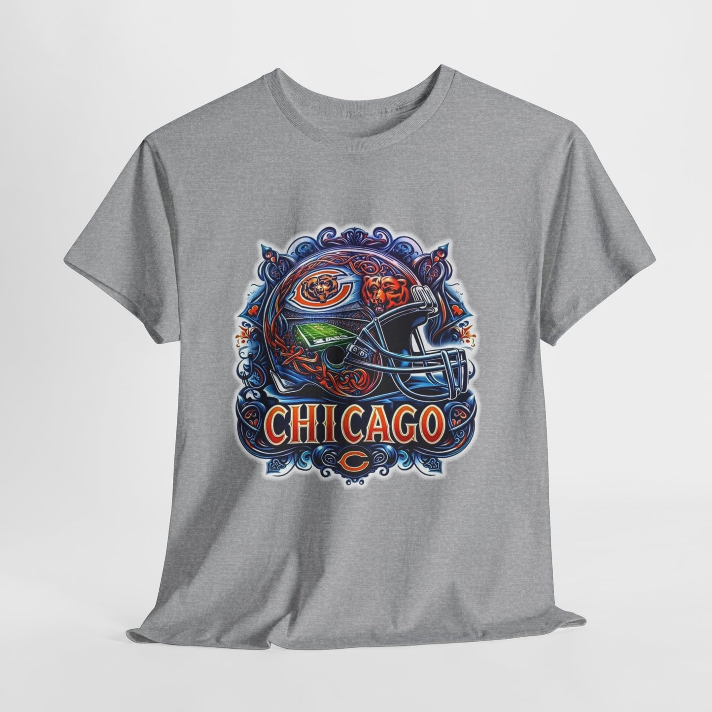 Sports Bears Football Helmet #2 Unisex Heavy Cotton Tee