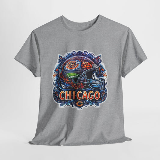 Sports Bears Football Helmet #2 Unisex Heavy Cotton Tee