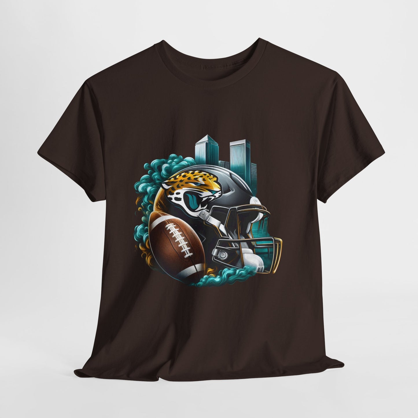 Sports Jaguar Football Helmet #26 Unisex Heavy Cotton Tee
