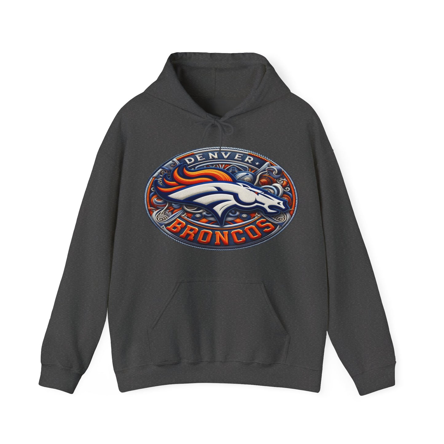 Sports Broncos Football Logo #1 Unisex Heavy Sweatshirt Hoodie