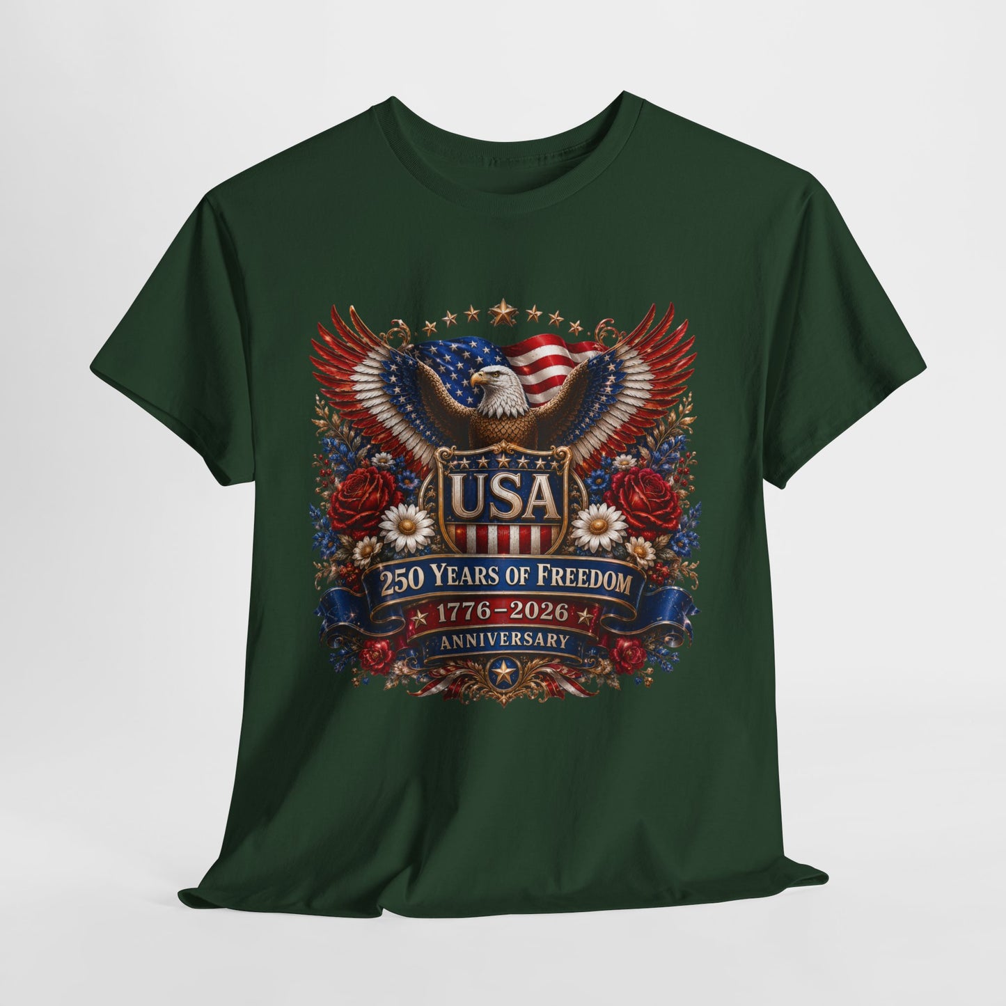 250 Years America #18 Unisex Heavy Cotton Tee - 312tshirts 2