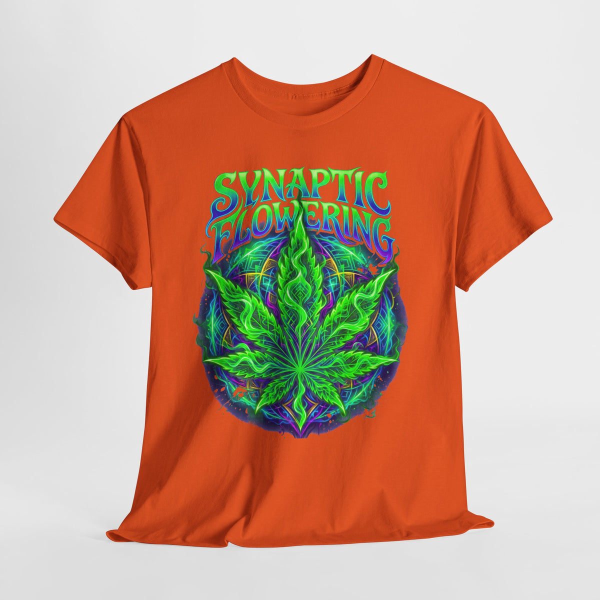 420 Neon Flower #1 Unisex Heavy Cotton Tee