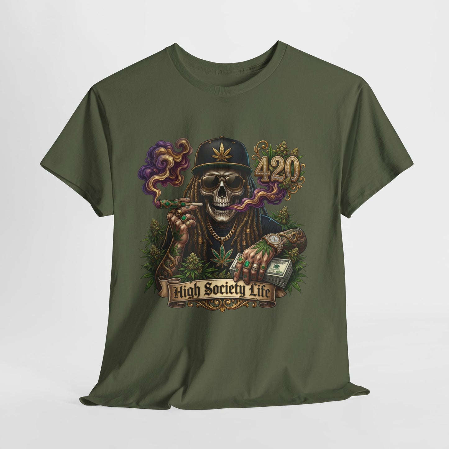 420 High Society High #1 Unisex Heavy Cotton Tee