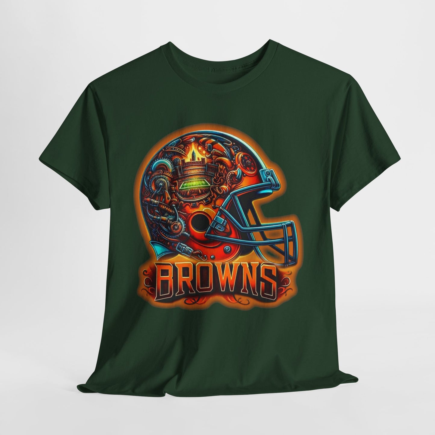 Sports Browns Football Helmet #2 Unisex Heavy Cotton Tee