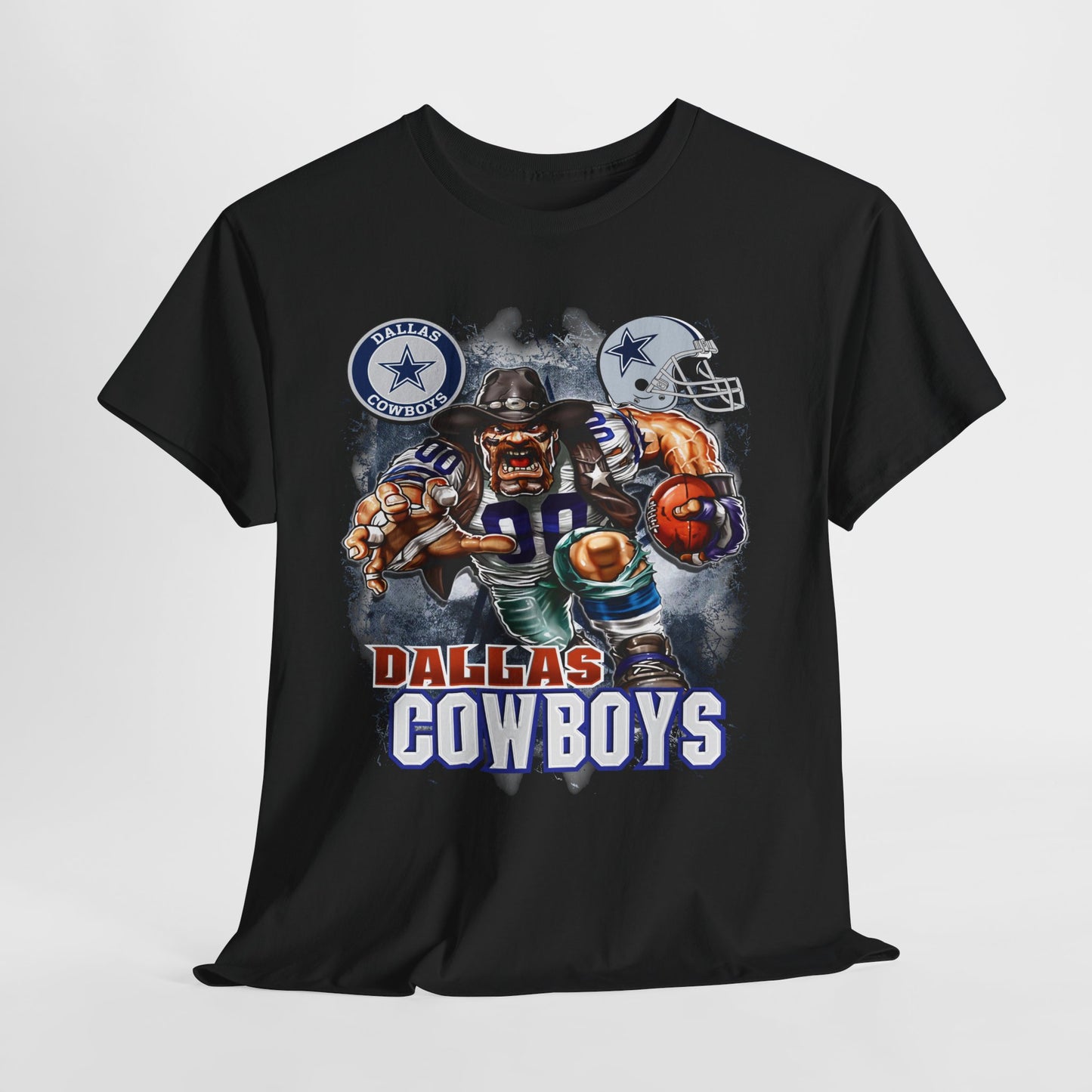 Sports Mascot Dallas Cowboys Unisex Heavy Cotton Tee