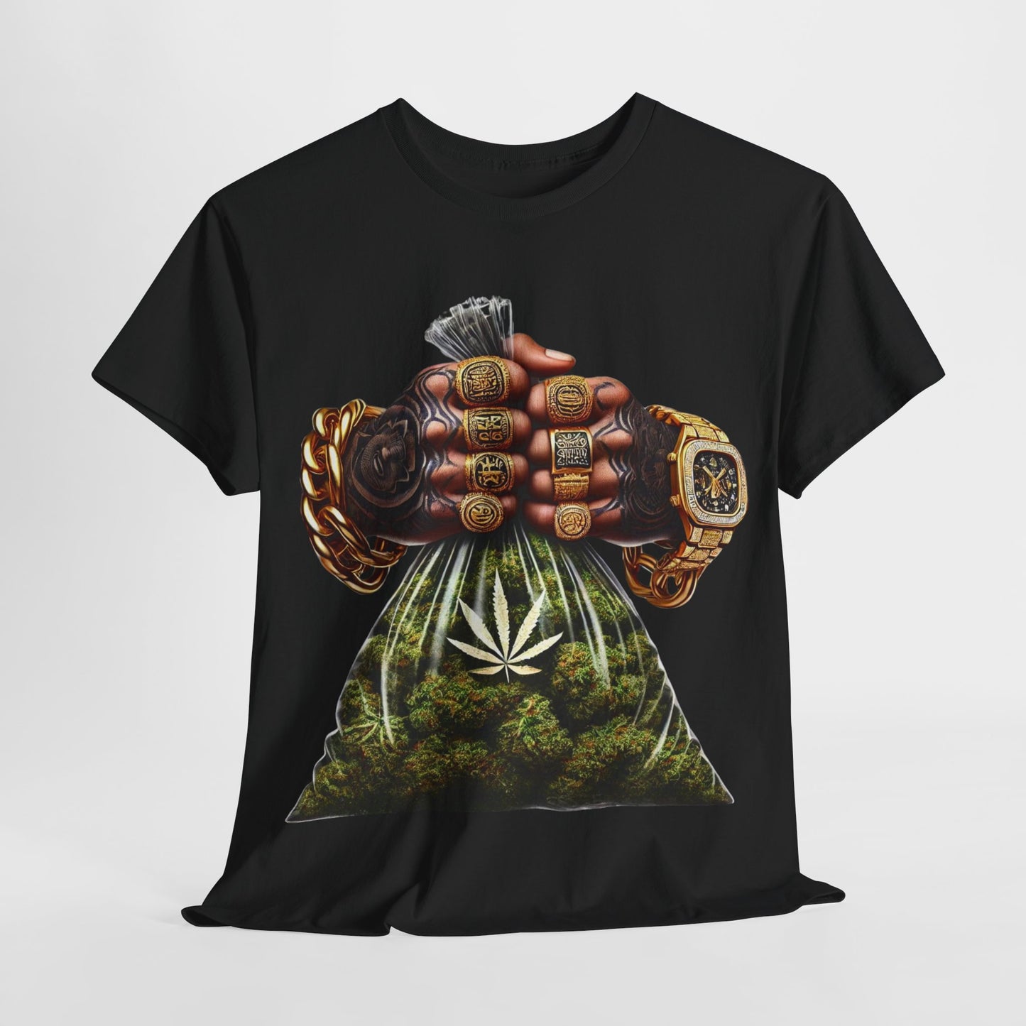 420 Weed Bag Hands #2 Unisex Heavy Cotton Tee - 312tshirts 2
