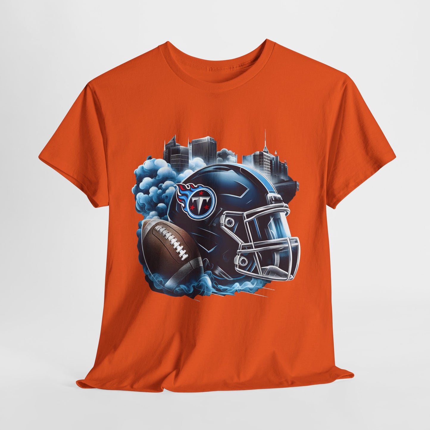 Sports Titans Football Helmet #1 Unisex Heavy Cotton Tee