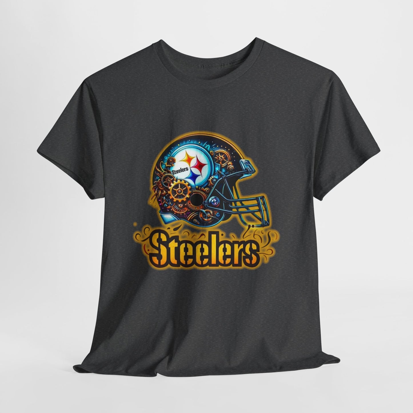 Sports Steelers Football Helmet #2 Unisex Heavy Cotton Tee