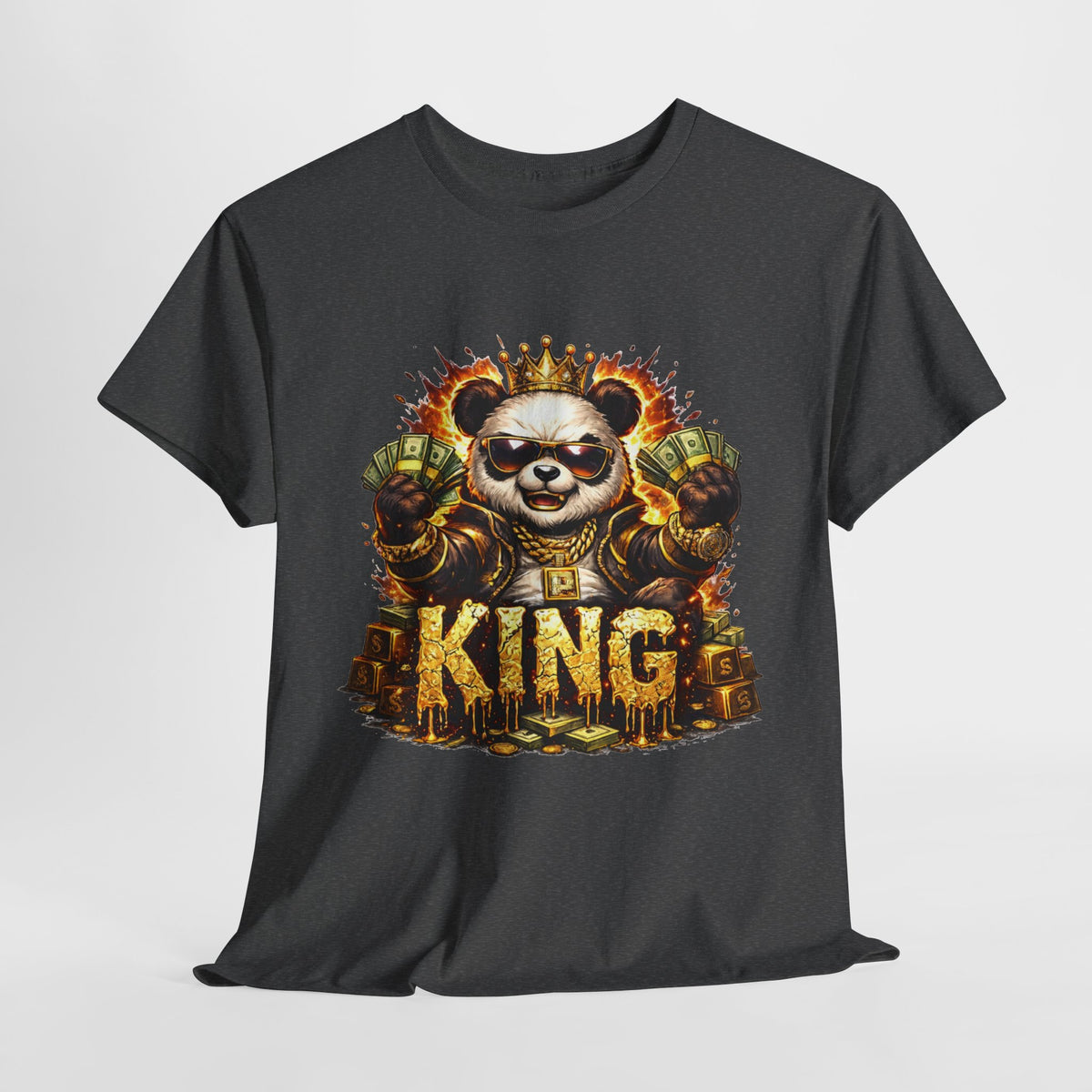 King Panda T-Shirt – Graphic Royalty Panda Tee - 312tshirts 2