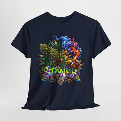 420 Psychedelic Blunt Unisex Heavy Cotton Tee - 312tshirts 2