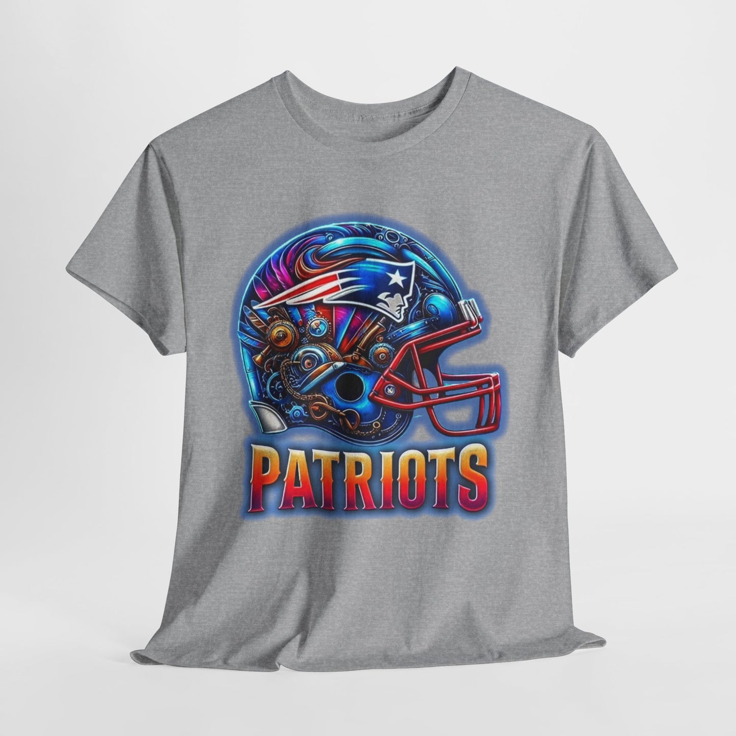 Sports Patriots Football Helmet #2 Unisex Heavy Cotton Tee