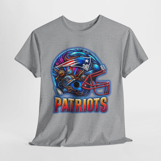 Sports Patriots Football Helmet #2 Unisex Heavy Cotton Tee