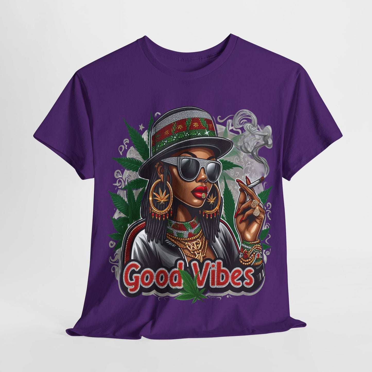 420 Good Vibes Woman #1 Unisex Heavy Cotton Tee - 312tshirts 2