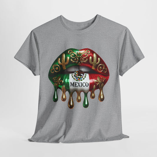 Mexican Heritage Colored Lips #1 Unisex Heavy Cotton Tee - 312tshirts 2