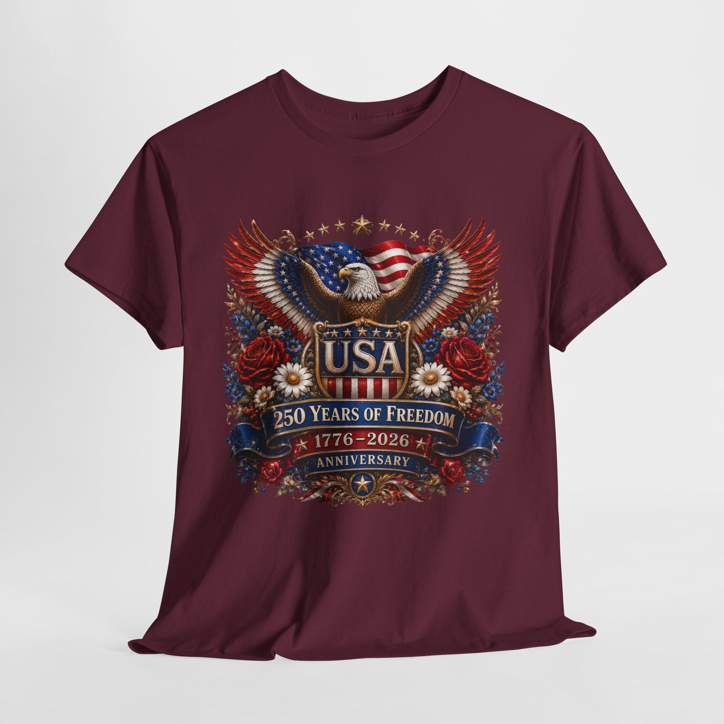 250 Years America #18 Unisex Heavy Cotton Tee - 312tshirts 2