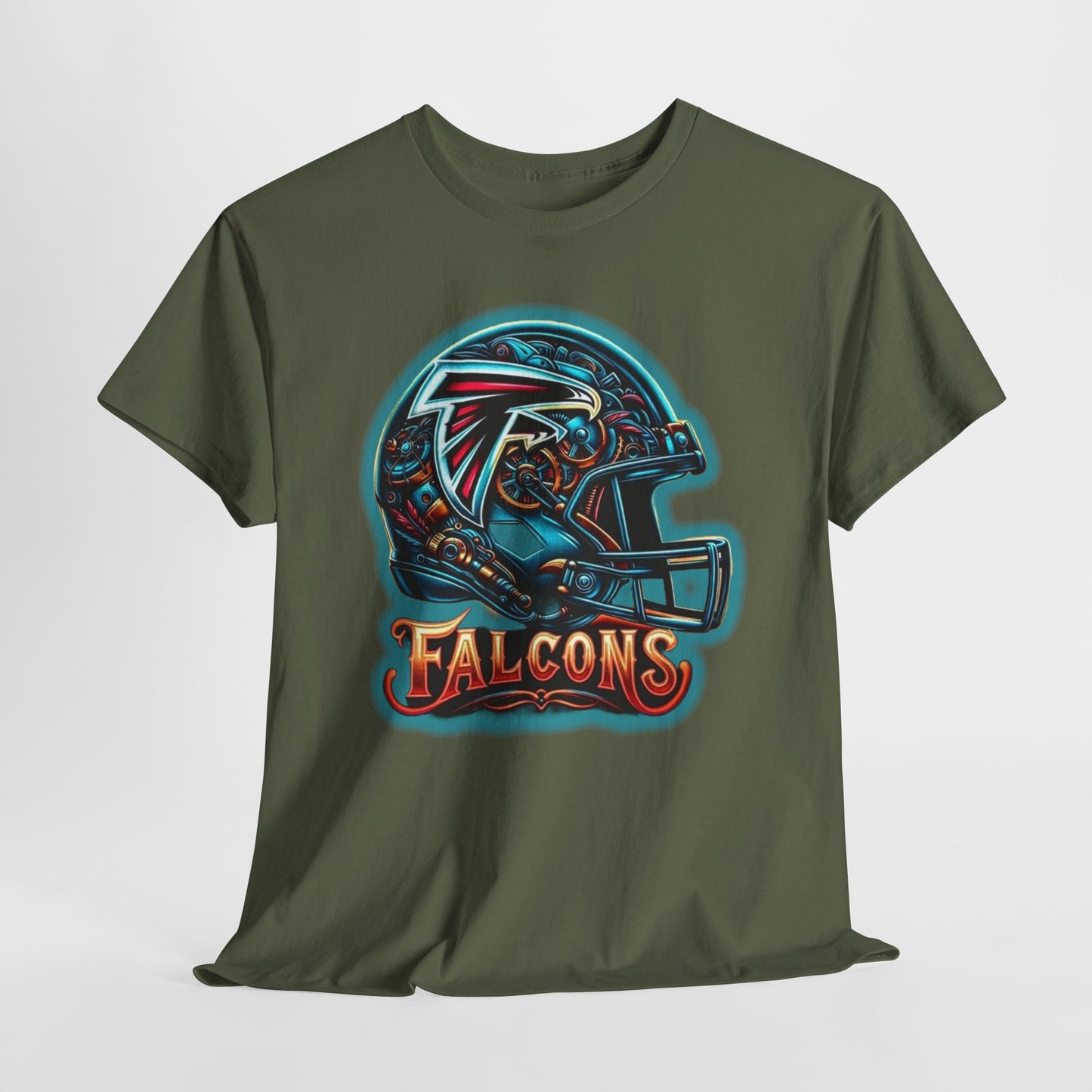 Sports Falcons Football Helmet #2 Unisex Heavy Cotton Tee